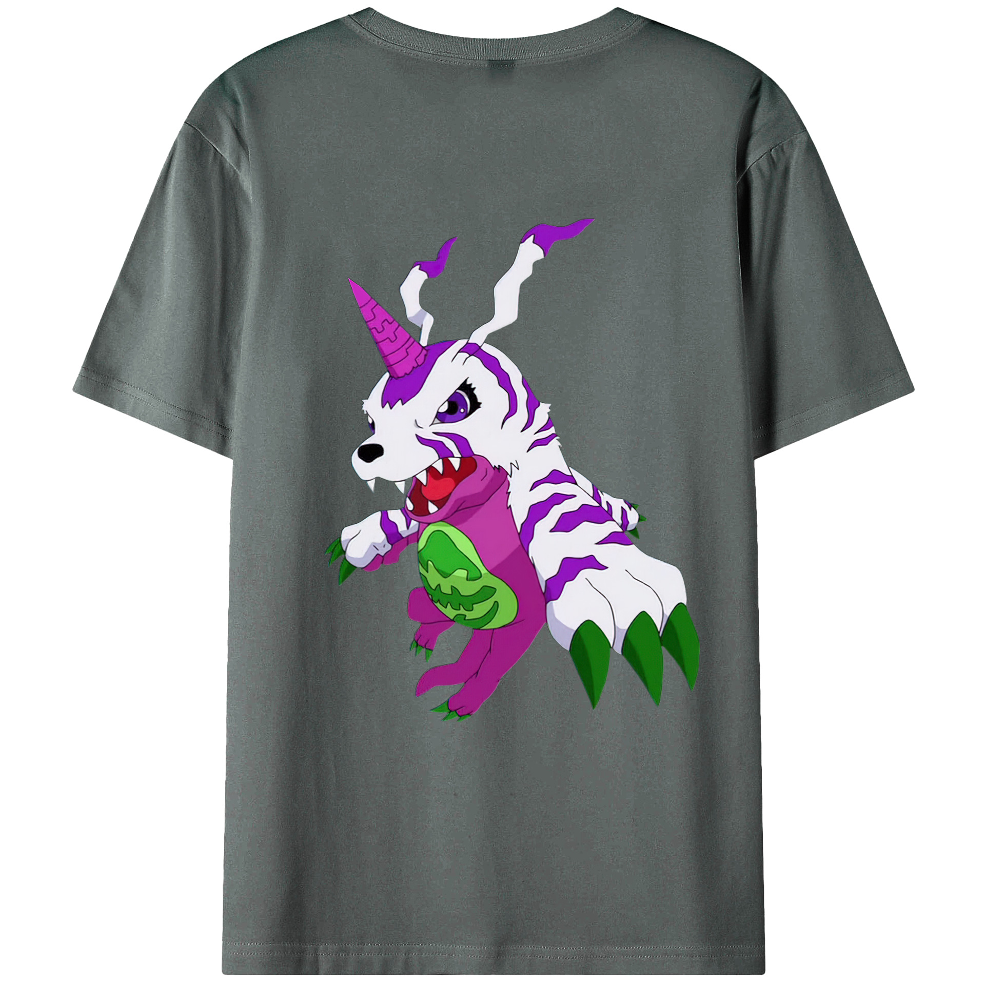 （画像用） Digimon デジタルモンスター/デジモン 綿100％半袖Tシャツ（背面プリント）